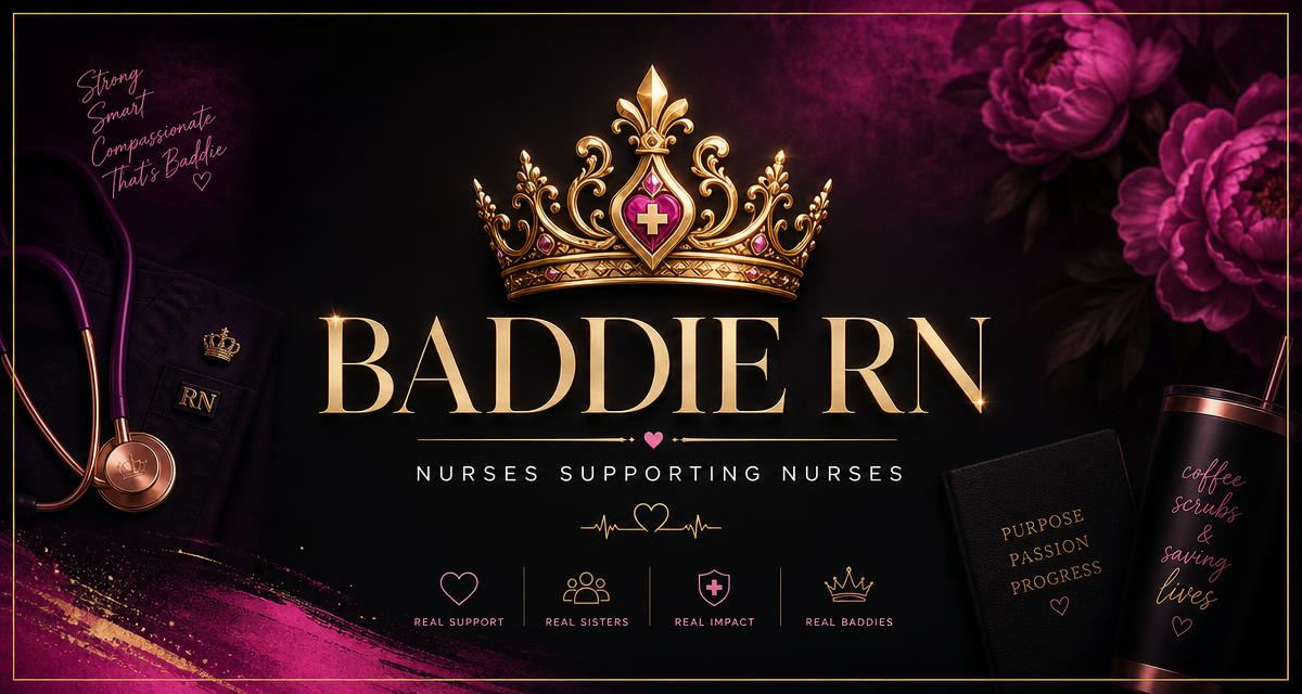 BADDIE RN β Nurses Supporting Nurses. Strong, Smart, Compassionate.